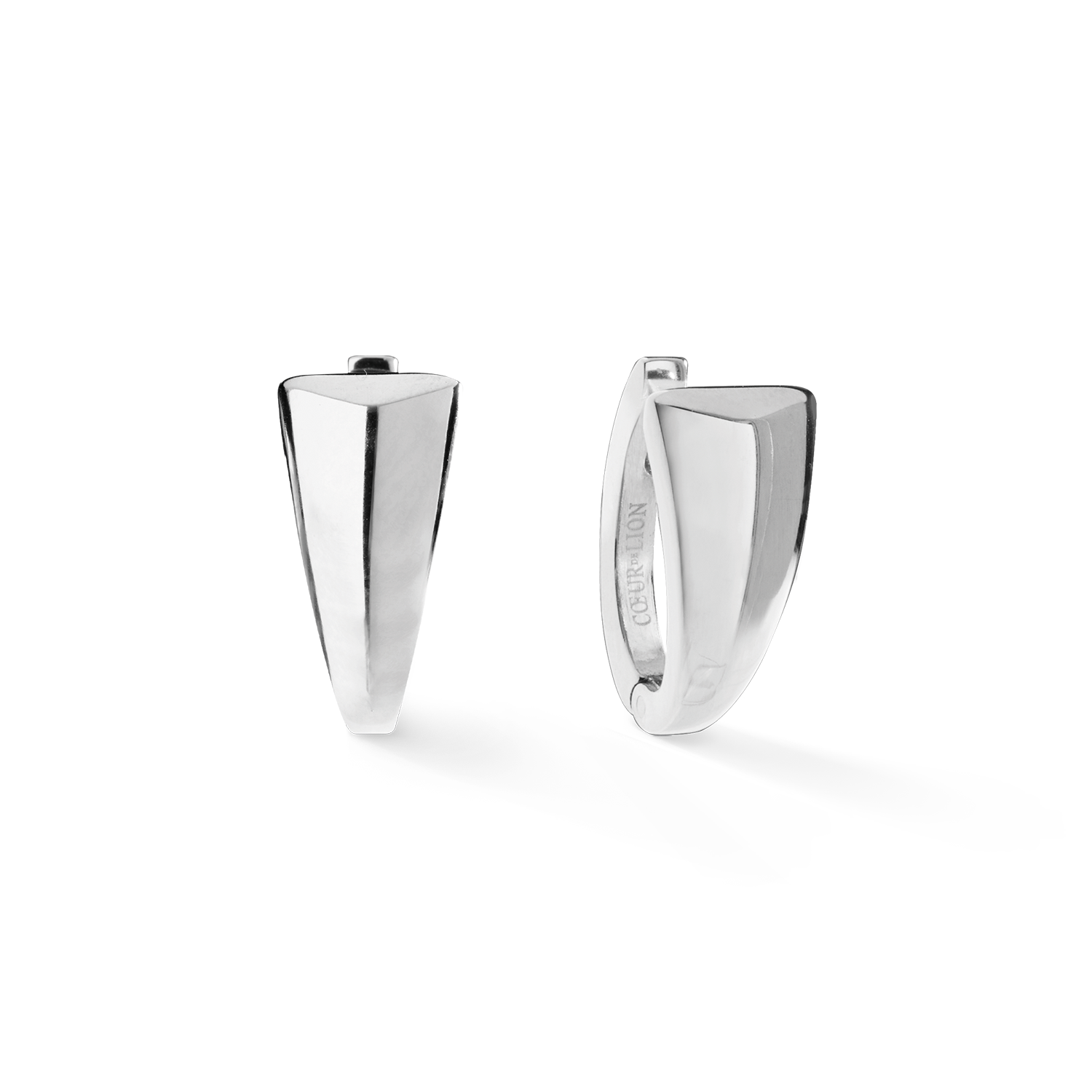 coeur-de-lion-ear-me-up-creole-tapered-silber-creolen-edelstahl-1-6-cm image 1