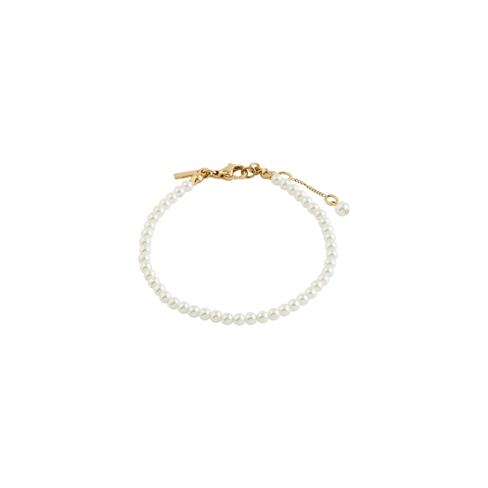pilgrim-janni-armband-gold-plated-mit-perlmutt-glasperlen-verstellbar image 1