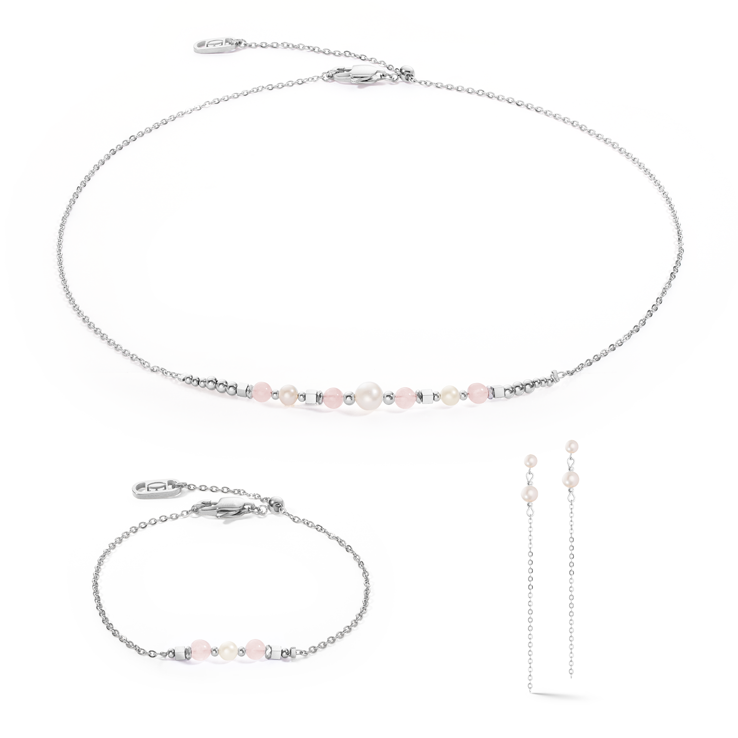coeur-de-lion-ohrringe-princess-pearls-silber-rosa-s-wasserperle image 3