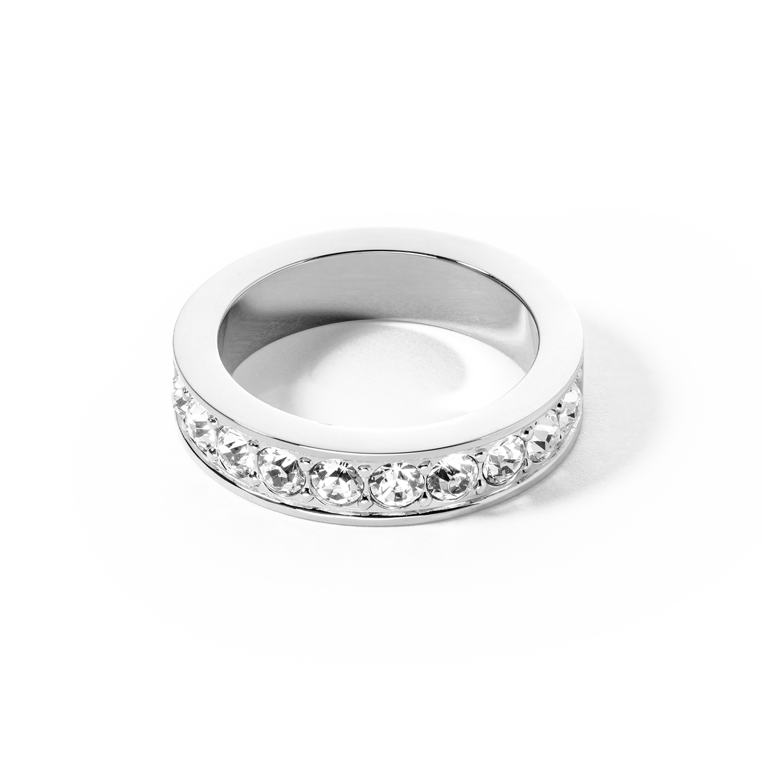 coeur-de-lion-ring-edelstahl-kristalle-silber-kristall image 2