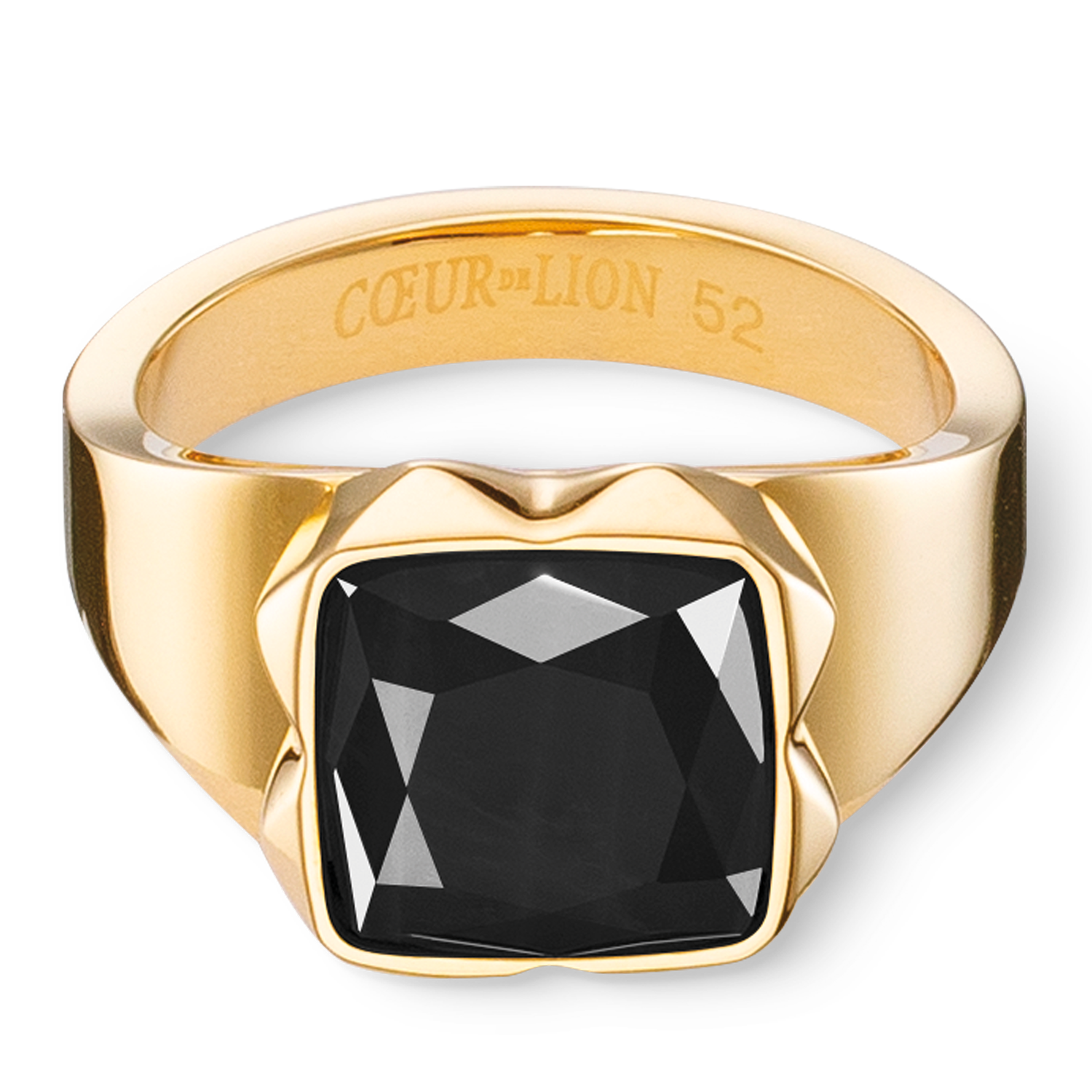 coeur-de-lion-ring-spikes-square-onyx-gold-schwarz-1-2-cm image 2