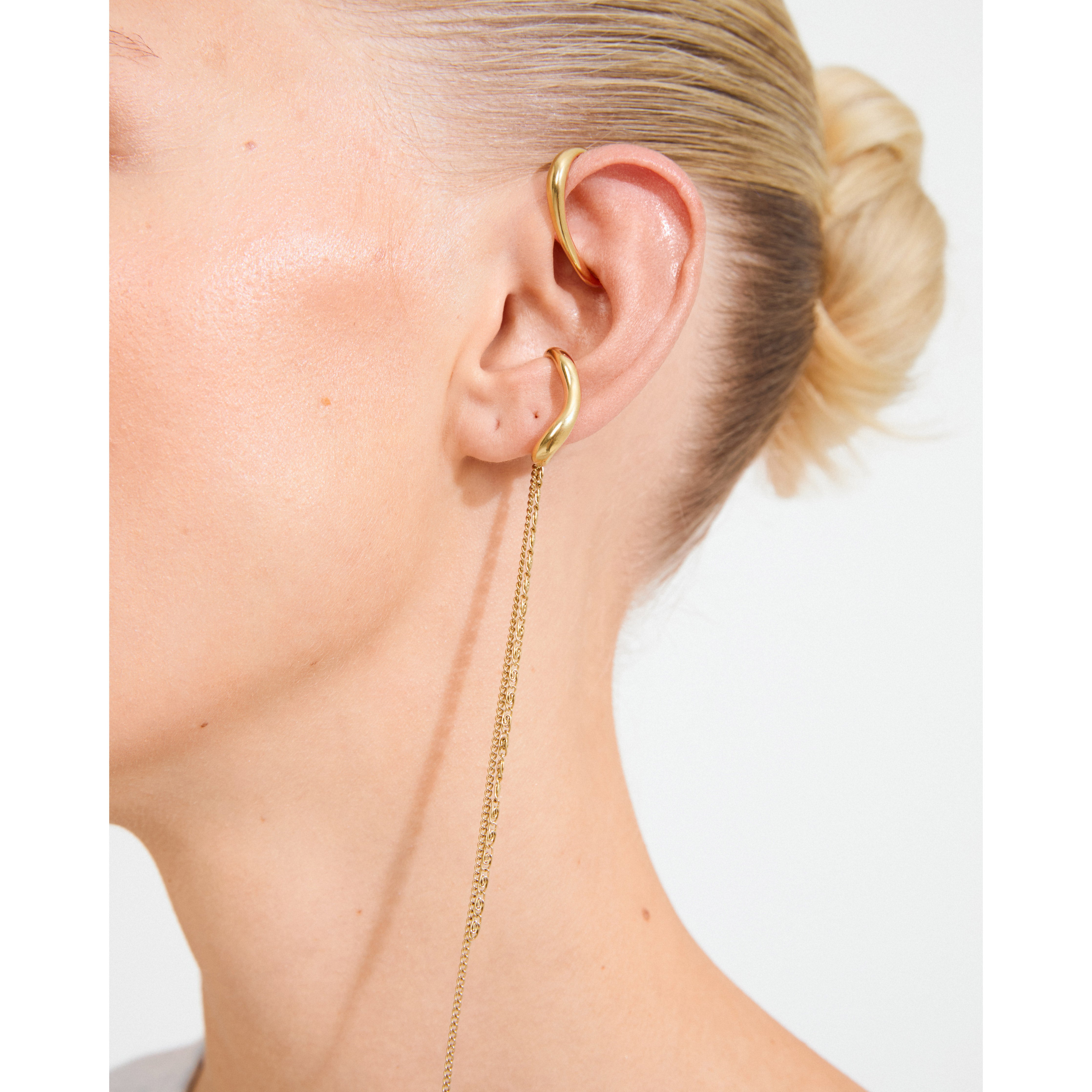 pilgrim-evon-ear-cuff-set-2-in-1-vergoldet-mit-kette image 3