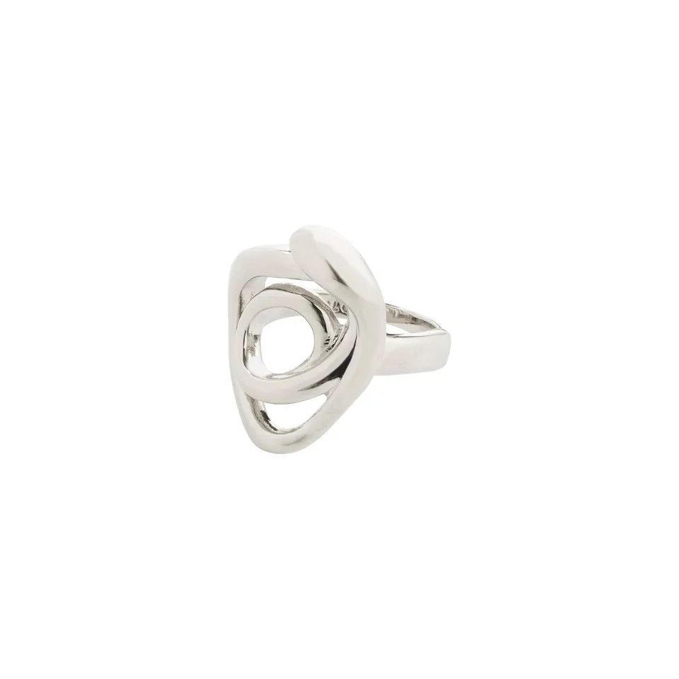 pilgrim-diego-statement-ring-versilbert-doodle-design-organisch image 1