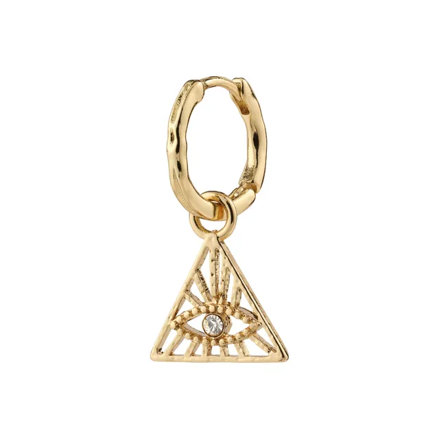 pilgrim-sibylla-einzel-ohrring-goldplattiert-auge-dreieck image 1