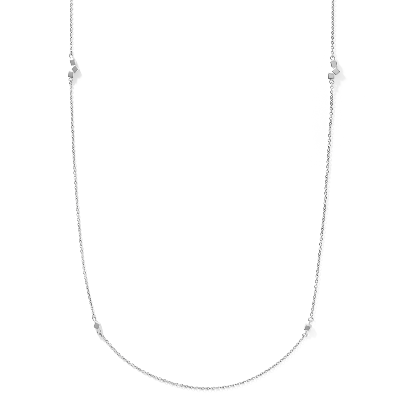 coeur-de-lion-dancing-geocube-halskette-small-chain-long-silber image 2
