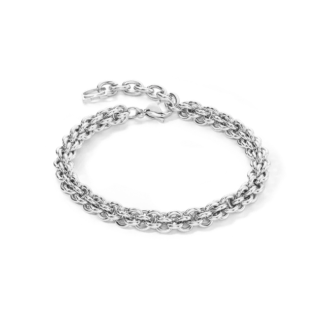 coeur-de-lion-armband-mesh-chain-silber image 1