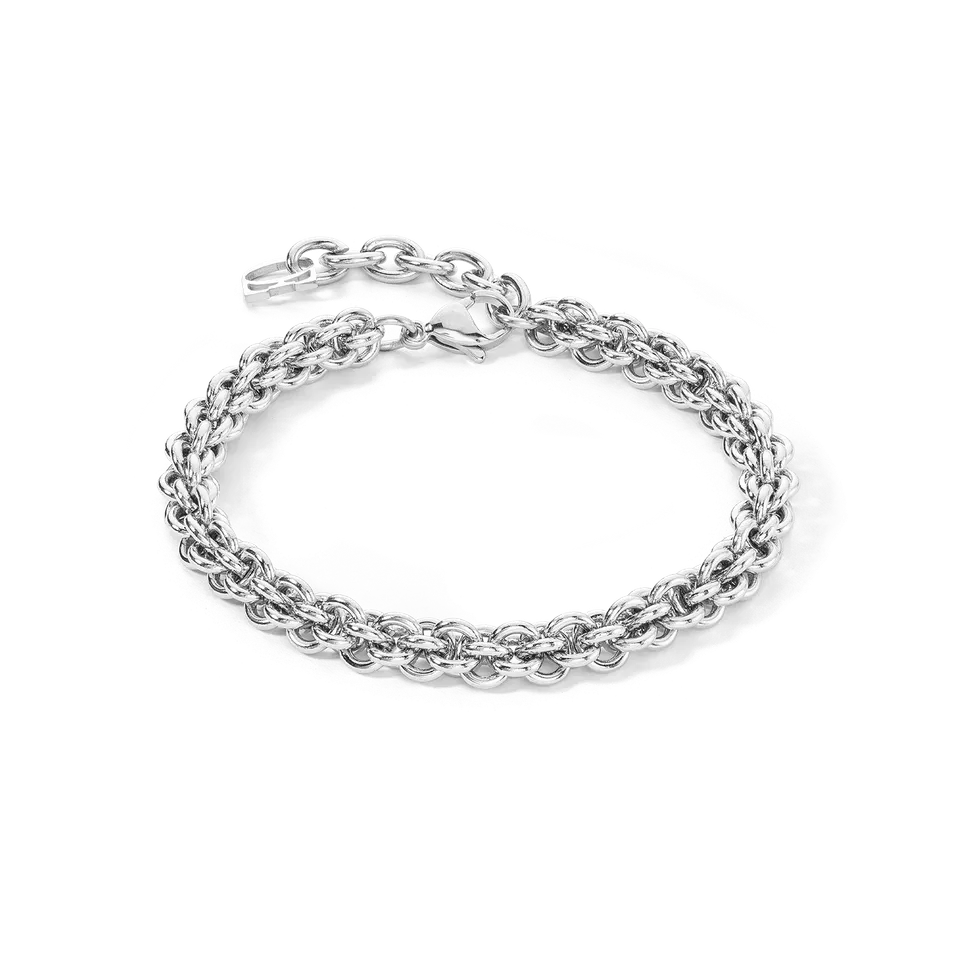 coeur-de-lion-armband-mesh-chain-silber image 1