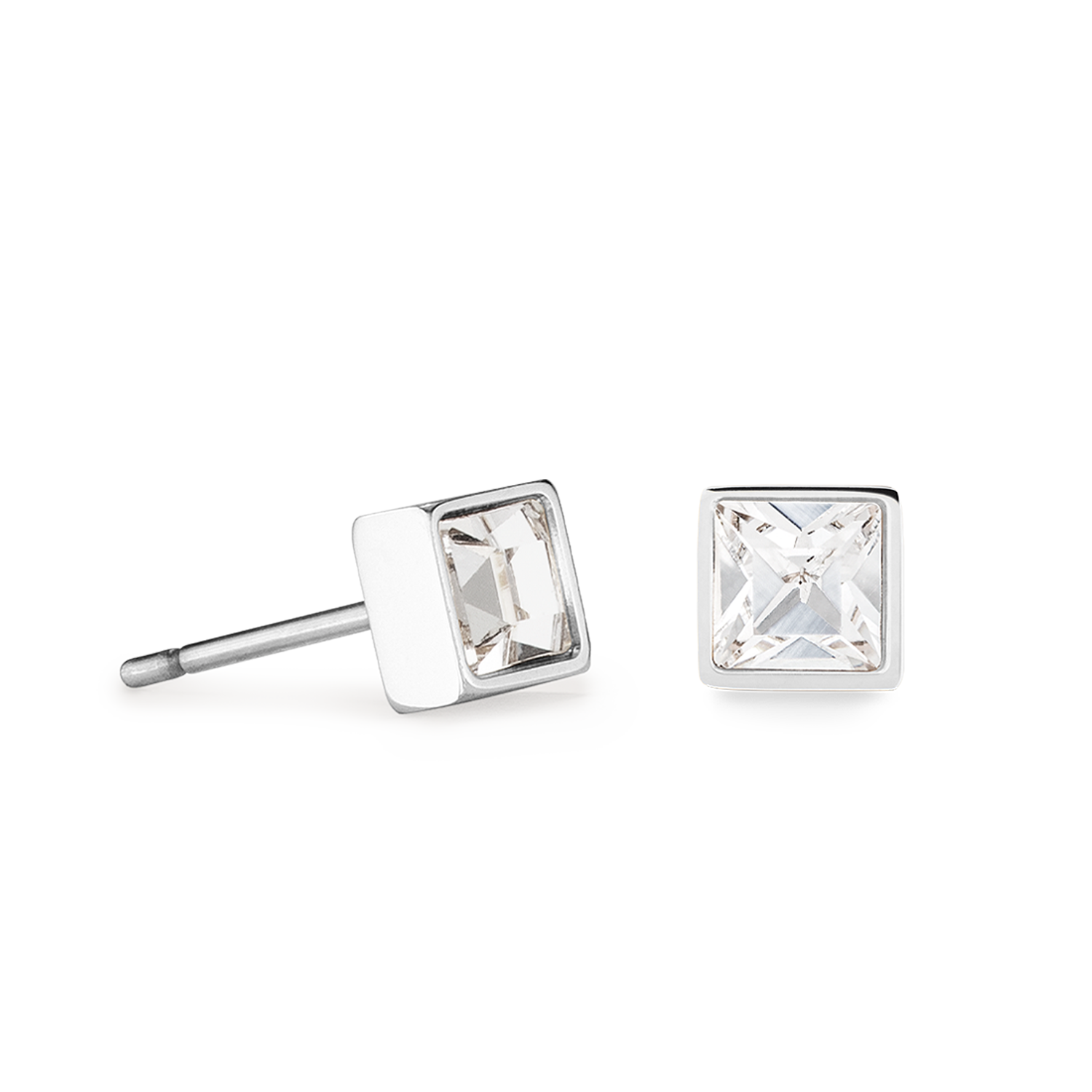 coeur-de-lion-brilliant-square-small-ohrringe-silber-kristall image 2