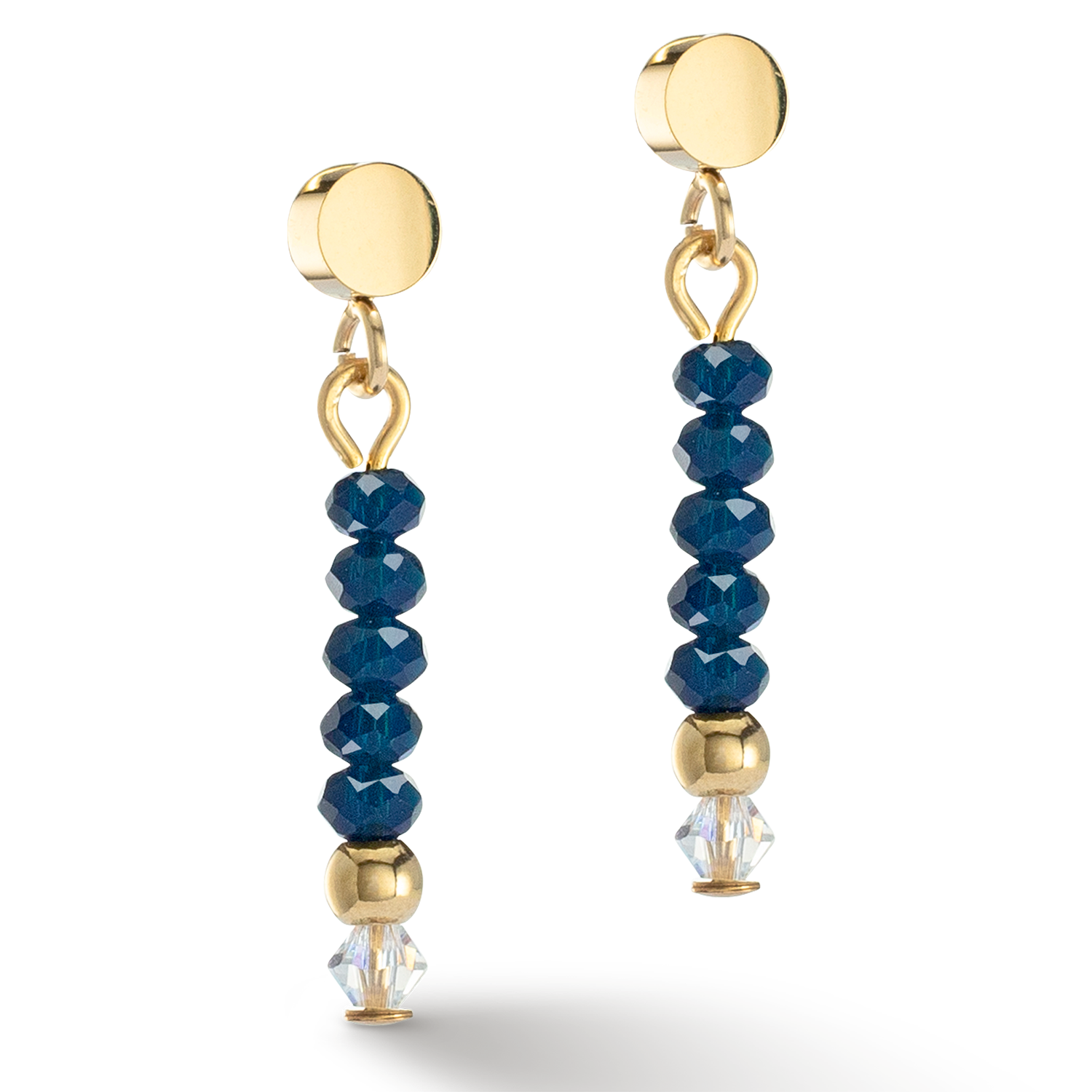 coeur-de-lion-little-twinkle-ohrringe-gold-dunkelblau image 2
