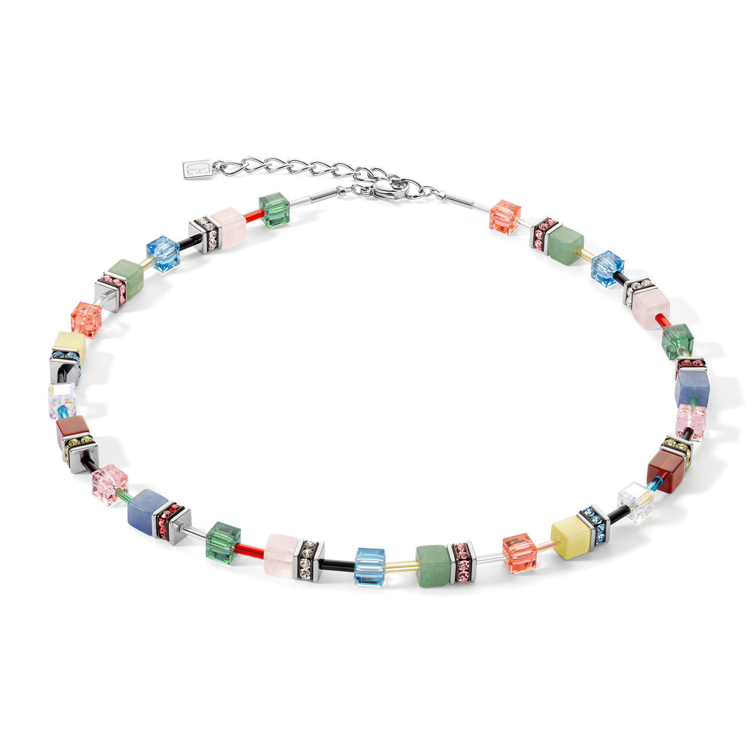 coeur-de-lion-geocube-iconic-precious-halskette-multicolour-delight image 1