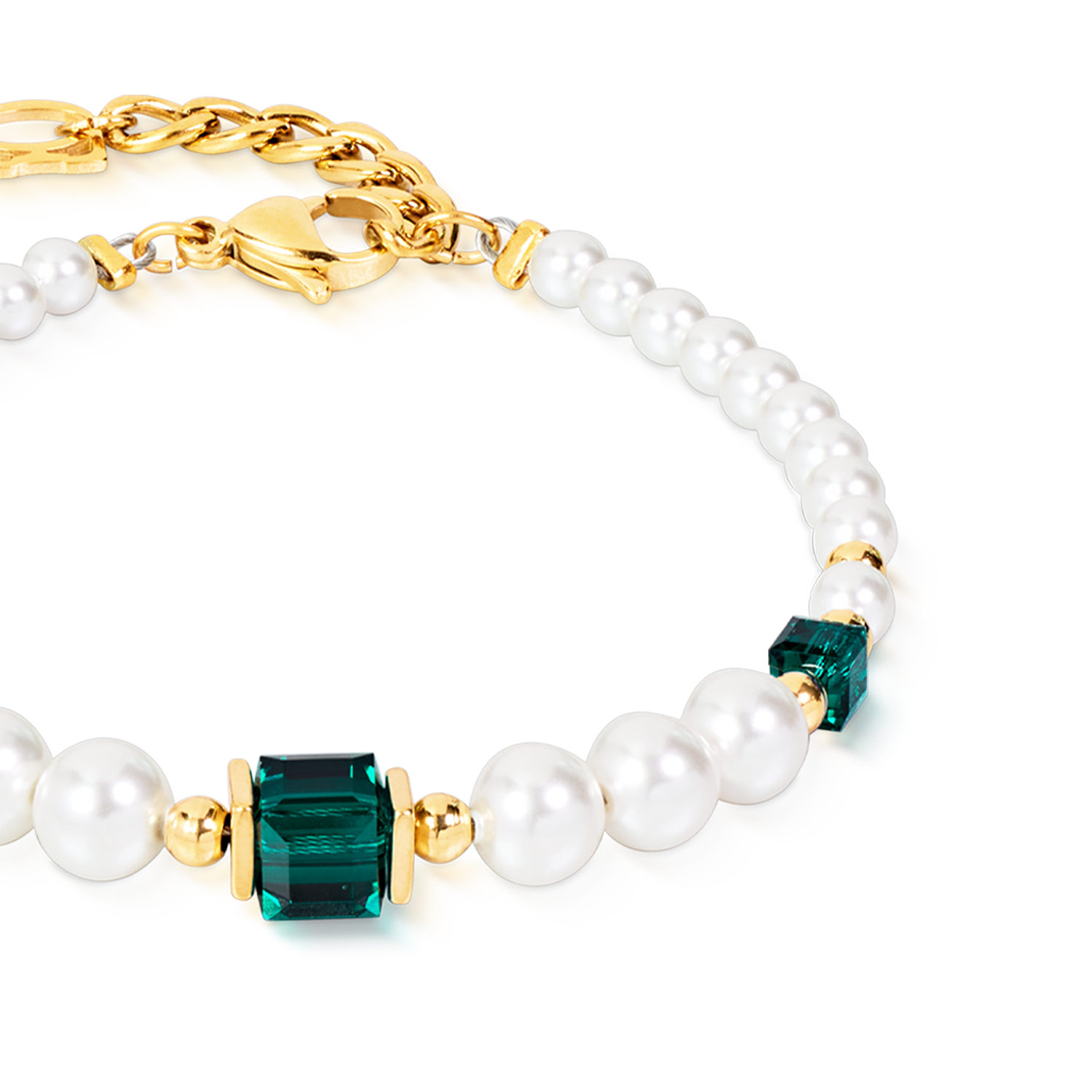 coeur-de-lion-cocktail-pearls-armband-emerald-gr-n image 2