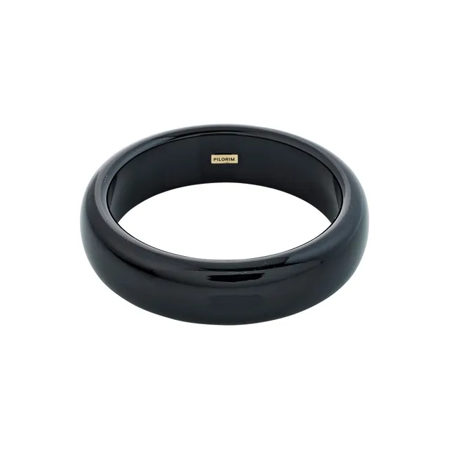 pilgrim-aase-armreif-schwarz-recycled-acryl-bangle image 1