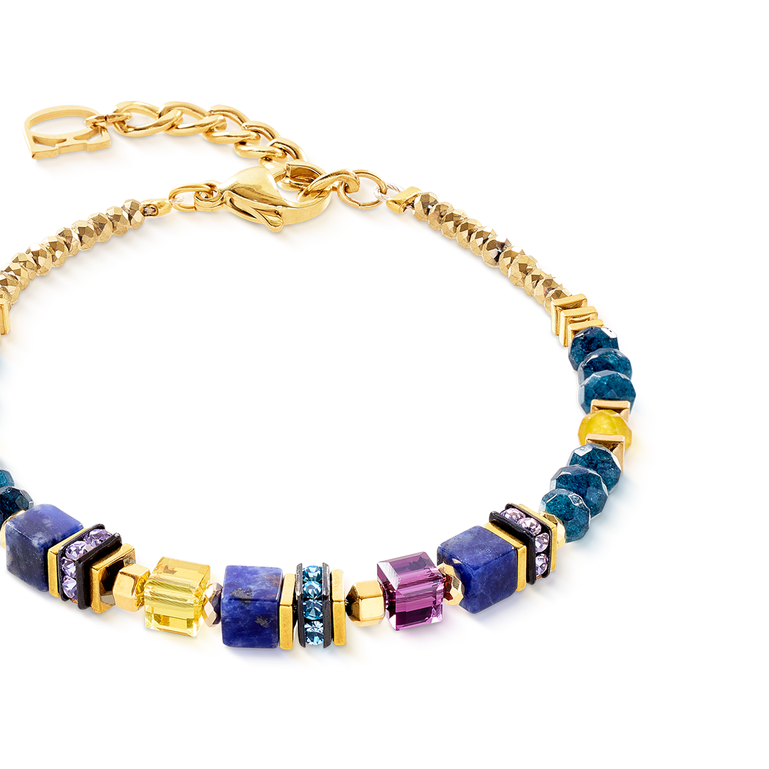 coeur-de-lion-armband-wave-precious-flow-gold-energy image 2