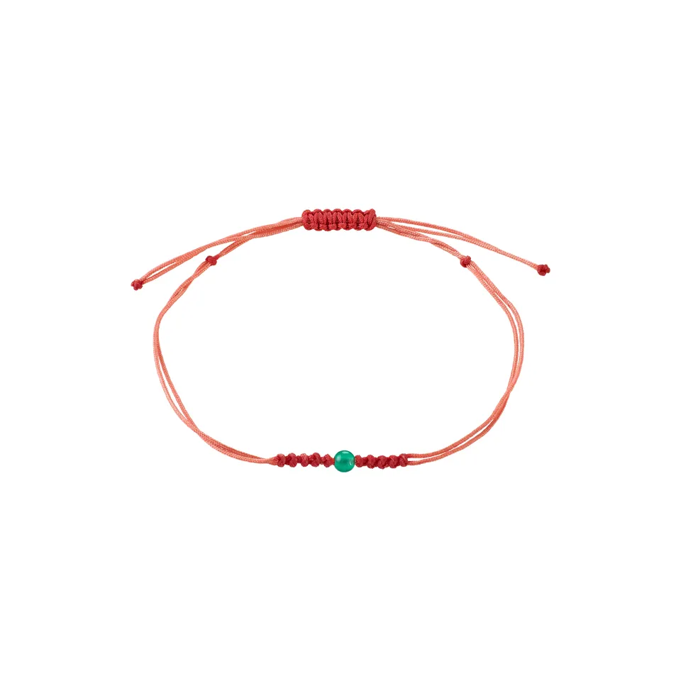 pilgrim-may-geburtsstein-armband-mai-gr-ner-achat-textil image 1