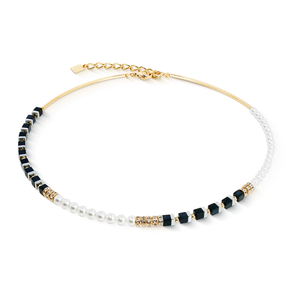 coeur-de-lion-precious-fusion-offset-halskette-black-pearl image 1