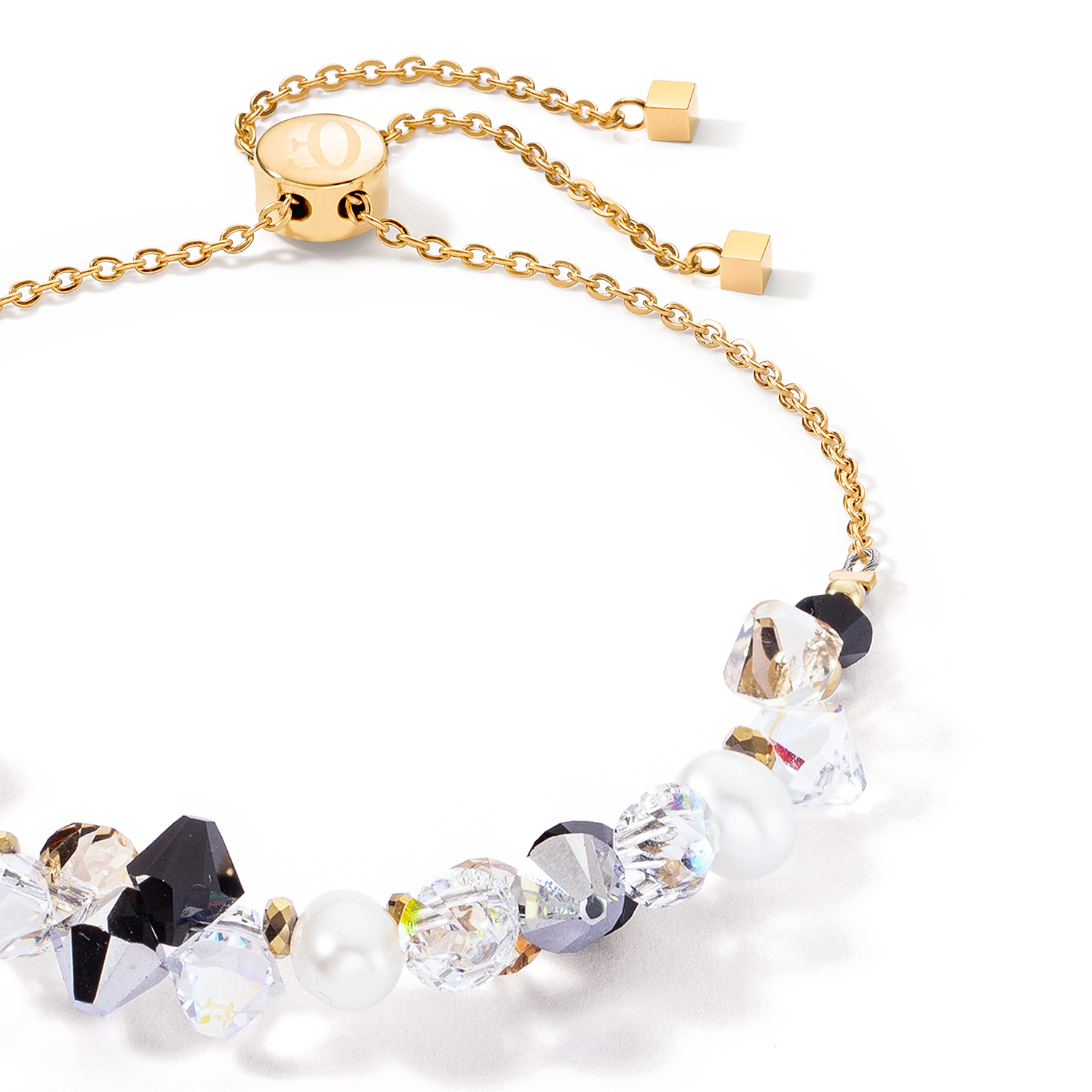 coeur-de-lion-armband-dancing-crystals-pearls-silber-schwarz-s-wasserperle image 2