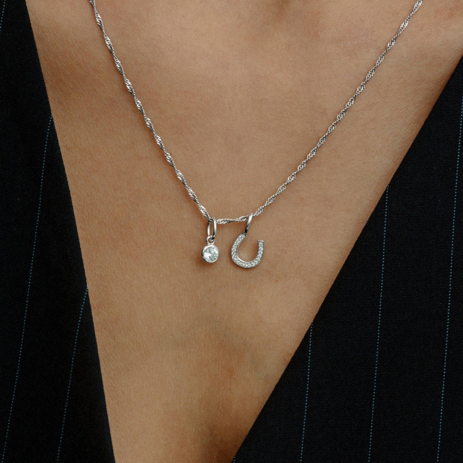 xenox-hufeisen-charm-925-sterlingsilber-rhodiniert-mit-zirkonia image 3