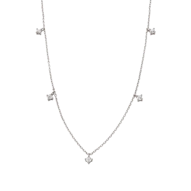 xenox-krappe-halskette-925-sterlingsilber-rhodiniert-mit-zirkonia-3 image 1