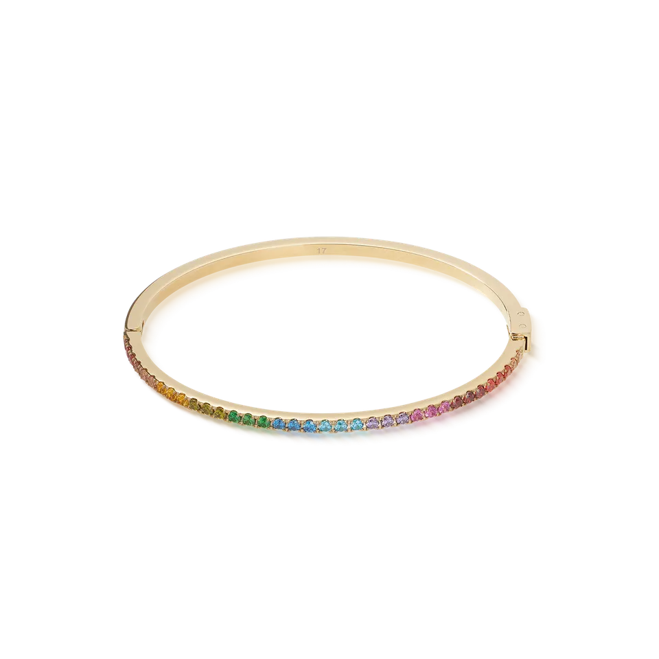 coeur-de-lion-eternal-love-armreif-gold-rainbow-mit-zirkonia image 1