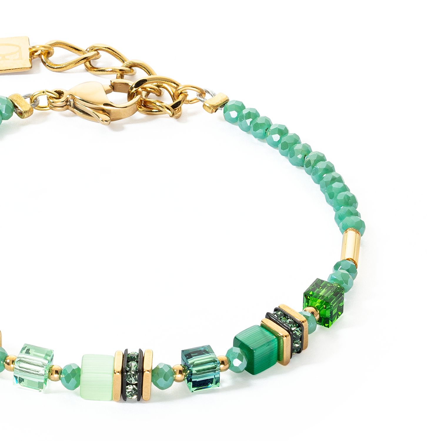 coeur-de-lion-geocube-mini-cubes-armband-gold-gr-n image 2
