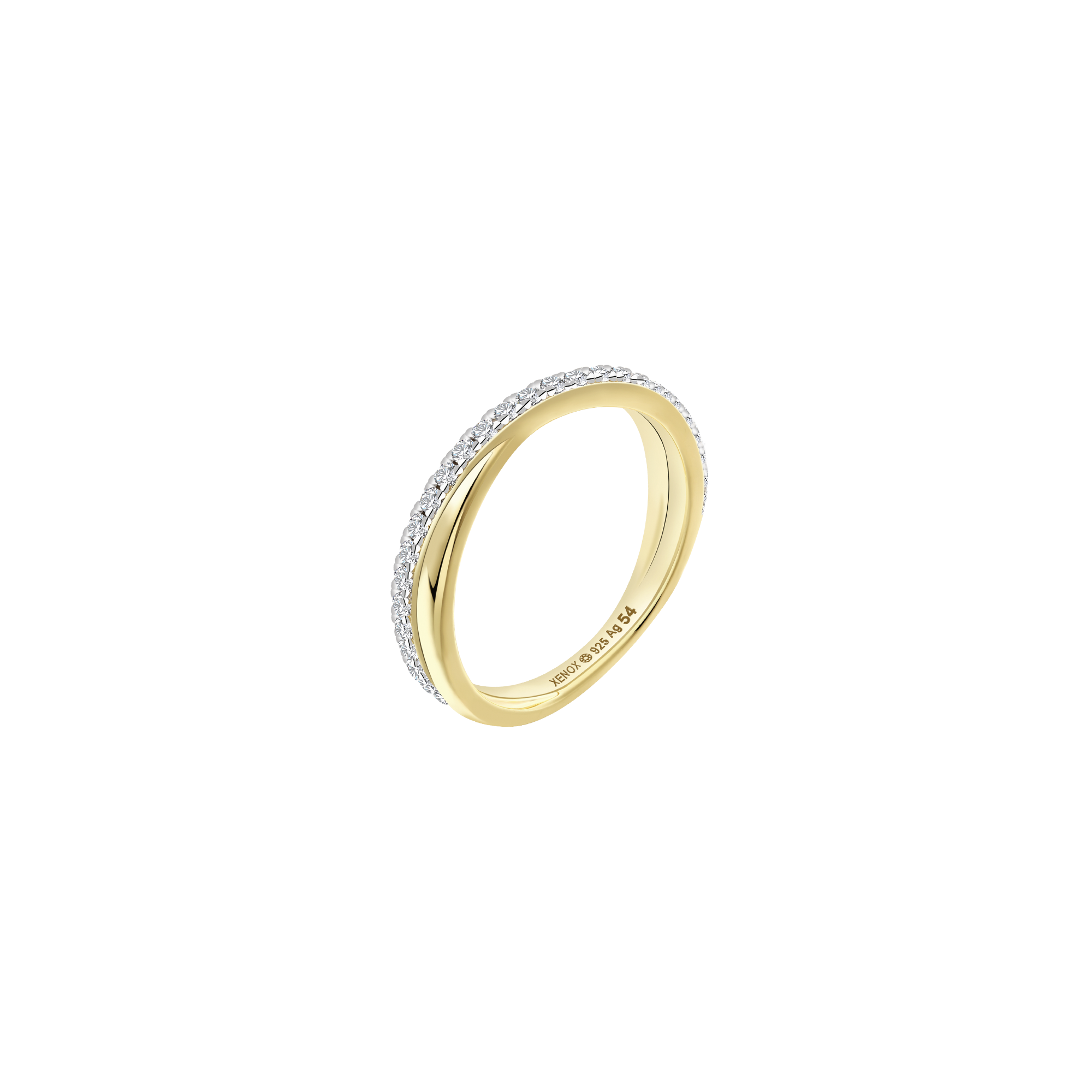 xenox-harmony-ring-925-sterlingsilber-18k-vergoldung-verschlungen image 1