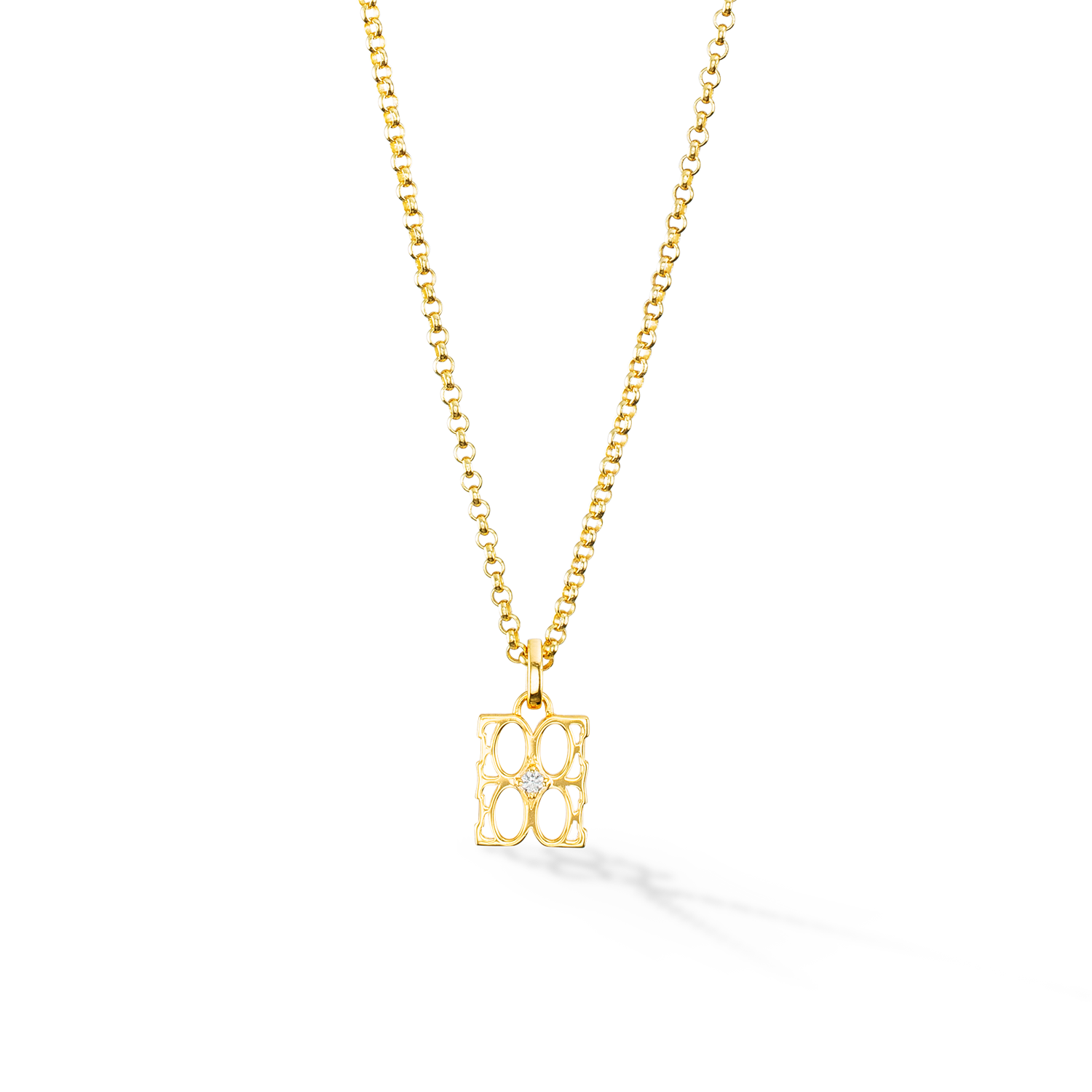 coeur-de-lion-signature-collection-halskette-gold-fine-edition-moissanit image 2
