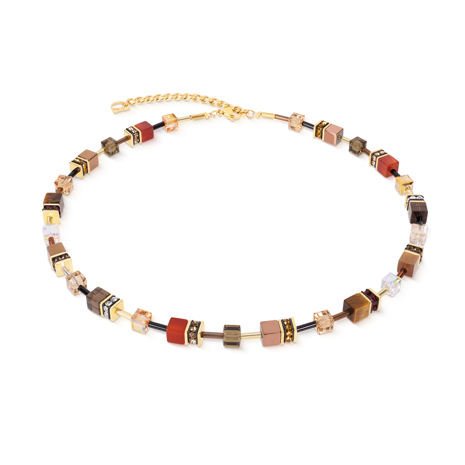 coeur-de-lion-geocube-iconic-precious-halskette-amber-glow image 1