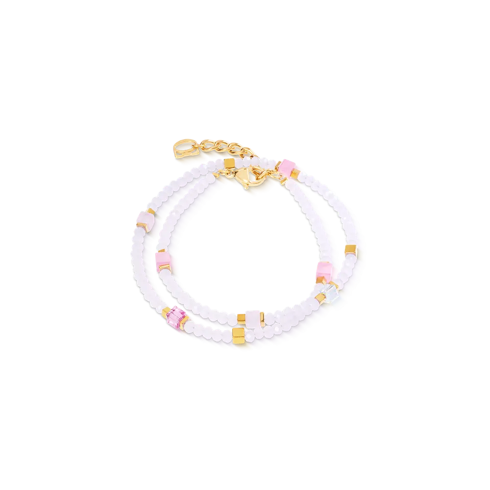 coeur-de-lion-joyful-colours-flex-armband-gold-rosa image 1