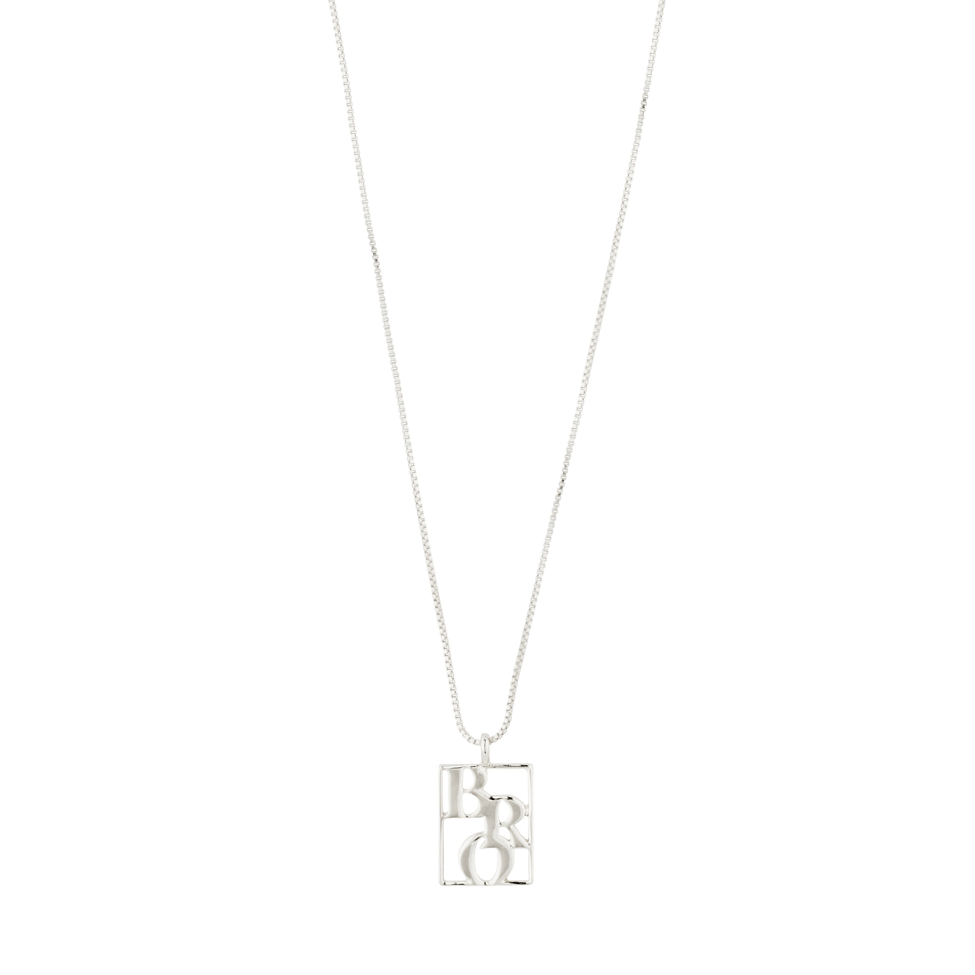 pilgrim-love-tag-bro-halskette-silber-plated-anh-nger-halskette image 1