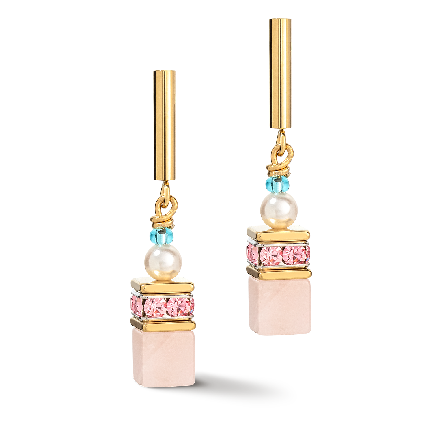 coeur-de-lion-geocube-precious-fusion-pearls-ohrringe-multicolor-pastell image 1
