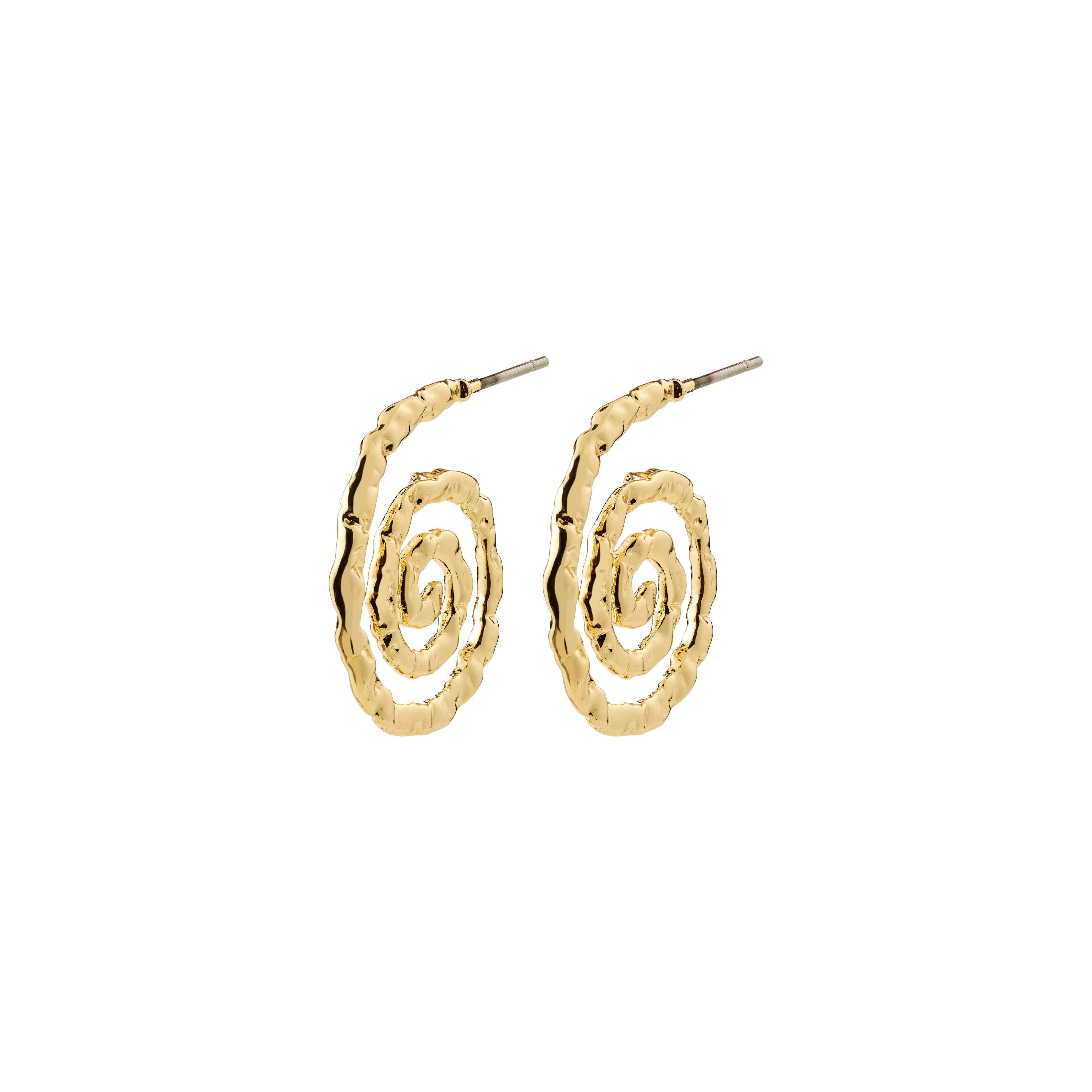 pilgrim-still-ohrringe-goldplattiert-spirale image 1