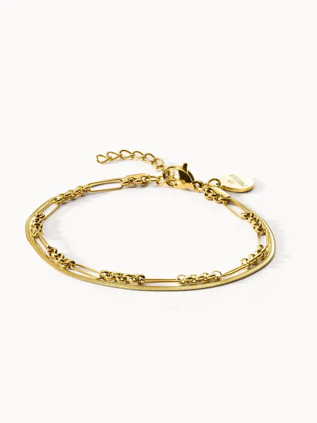 purelei-sleeky-unison-armband-zweireihiges-layering-armband-16-19-cm image 1