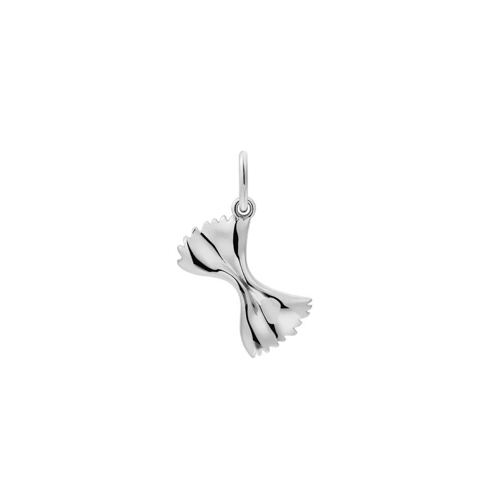 xenox-farfalle-charm-925-sterlingsilber-rhodiniert-schleifen-anh-nger image 1