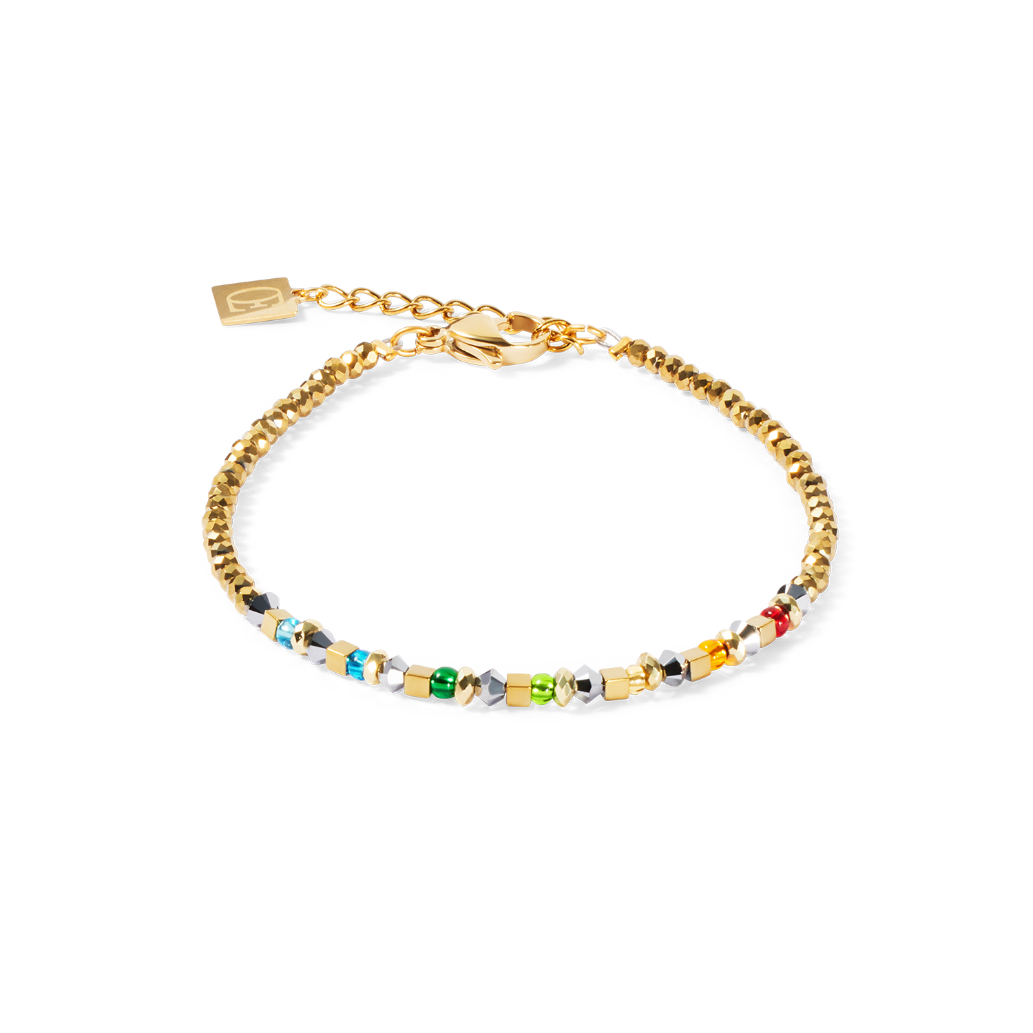 coeur-de-lion-armband-golden-whisper-rainbow image 1
