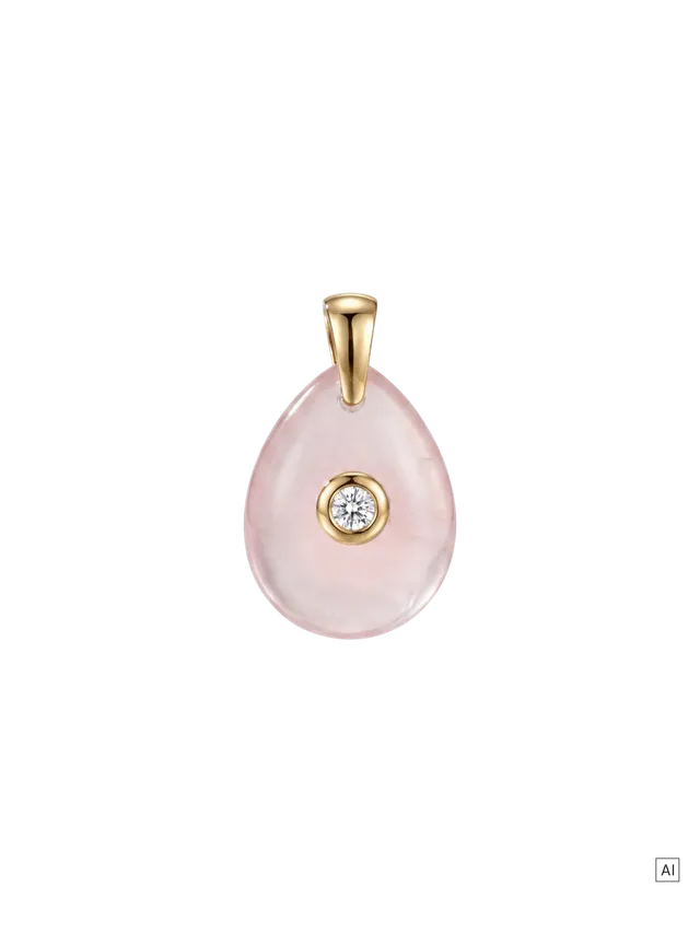 purelei-natural-grace-charm-rosenquarz-tropfen-mit-zirkonia-20-x-15-mm image 1