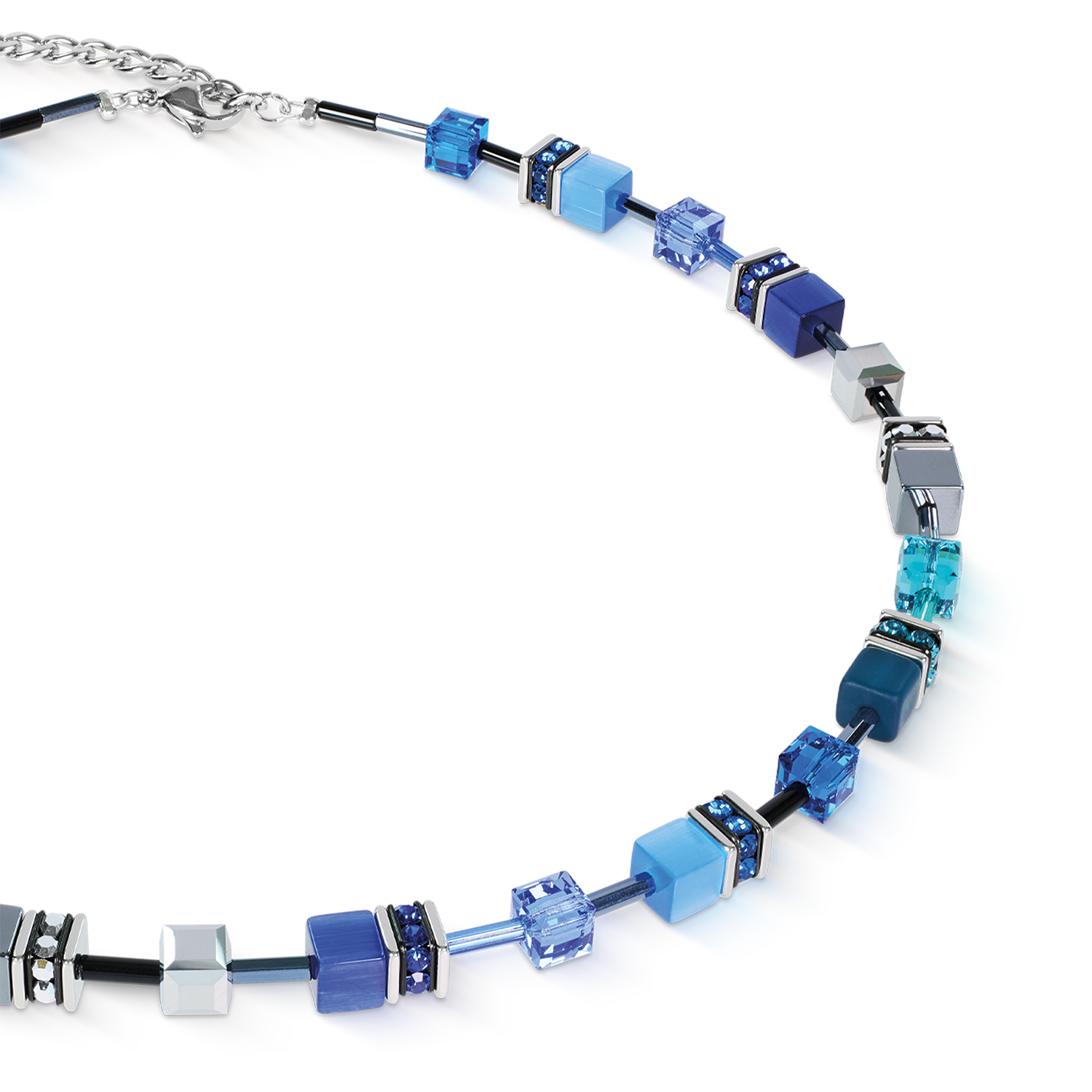 coeur-de-lion-geocube-iconic-halskette-azure-spirit-silber-42-cm image 2