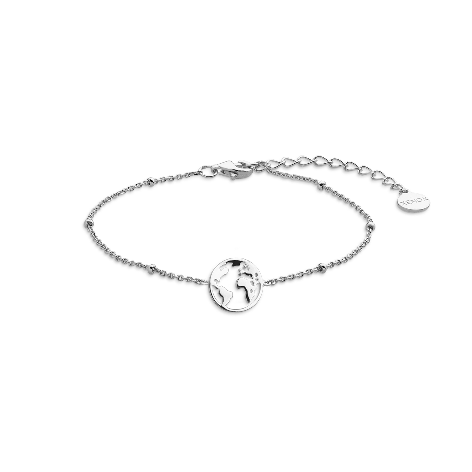 xenox-weltkugel-armband-xs2986-925-sterlingsilber-rhodiniert image 1
