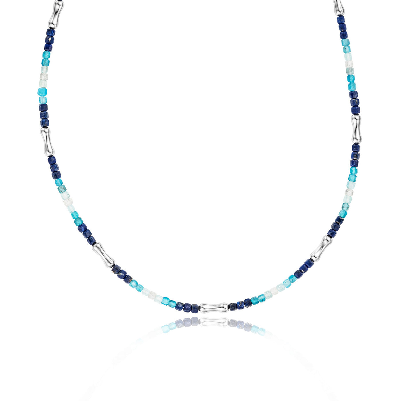 julie-julsen-loving-stones-kette-40-5-cm-aus-144-blauen-edelsteinen-mondstein-sp image 1